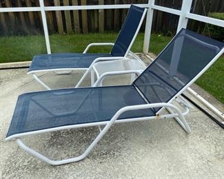 13- $110 Set of two lounge chairs and side table 