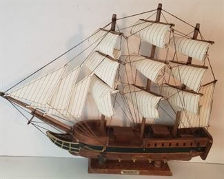 wooden model ship " Bounty" 