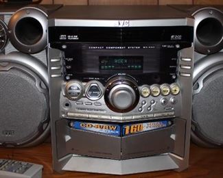 JVC compact stereo w remote and manual 