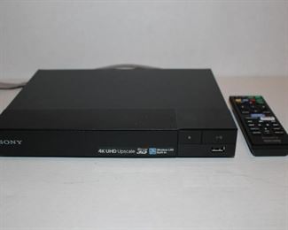 Sony upscaling blu ray dvd player w remote 