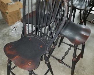 set of 3 SHORTER bar stools