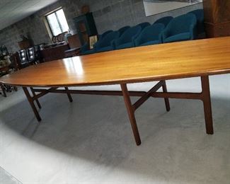 large dining or conference table, by Johnson Furniture Co. (originally purchased for $25,000)