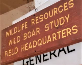 Wildlife Study Signs