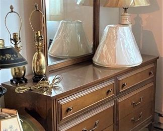 Dresser and Lamps