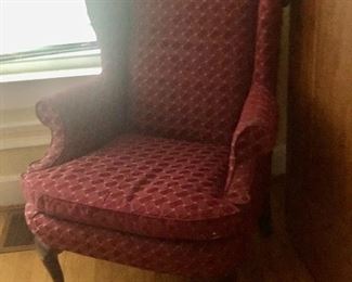 Wing Back Chair in the Queen Anne Style