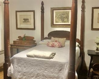 Cherry Tall Post Bed ca. 1840
