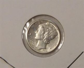 1938 Mercury Dime