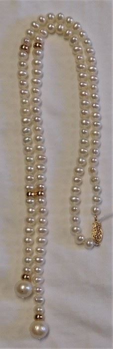 14k Pearl Necklace