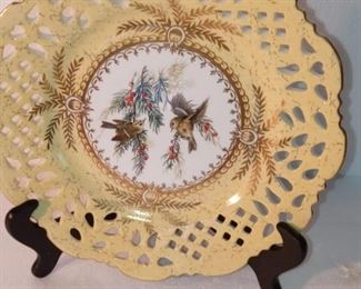 Yellow Laced Decorative Plate