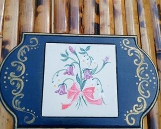 Hand Painted Tile Hot Plate