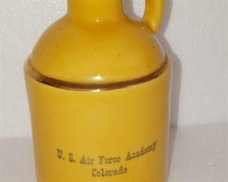 Vintage Small Yellow US Air Force Academy Jug