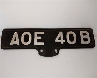 Lot Number:	74
Lead:	Black Metal Sign- Beveled Edges
Description:	silver letters & Numbers can be removed 21.5" by 7" at middle
