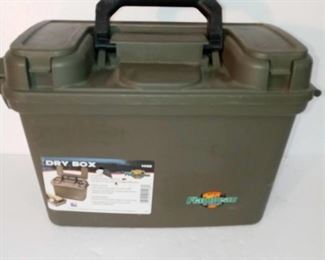 Lot Number:	165
Lead:	Flambeau Outdoors Dry Box
Description:	locking lid; 1 tray 15" by 10" by 7.5"