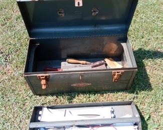 Lot Number:	167
Lead:	Craftsman Tool Box w/ misc tools
Description:	top of box has some surface rust but hinges & lock work fine 18" 9" by 8"