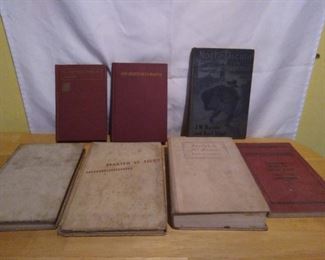 Lot Number:	200
Lead:	Vintage Espanola Spanish Book Lot
Description:	Noche Oscura en Lima- Crofts- J.W Barlow and Kurt Steel- has pencil writing in book-1941 Don Quljote De La Mancha-Macmillian-Cervantes-has pencil writing in book-1932 El Capitan Veneno Novela for D. Pedro A. De Alarcon- Allyn and Bacon- 1917-a few pages have pencil writing Spanish in 20 lessons by R. Diez De La Cortina-1943-a few pages have pencil writing-discoloration on cover/ outside- pages good An Invitation to Spanish by Margarita and Ezequias Madrigal-1943- Pen writing on inside cover-discoloration on cover/ outside- pages good except for spot on bottom of one page Hispanophone Method for Learning Spanish by Horace Chown- paperback- has handwriting in pen in top front cover- corners have wear Spanish At Sight- Clark Stillman and Alexander Gode- illustrated by Edgard Cirlin-1945-DAMAGE to binding and discoloration to cover
