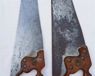 Lot Number:	255
Lead:	Disston & Sons Hand Saws
Description:	2 total 1- 22" long 1- 26" long (rust on one side)
