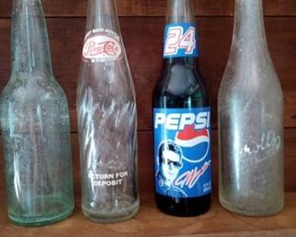 Lot Number:	296
Lead:	Vintage Soda Bottles
Description:	Pepsi-Cola; G-6; Pepsi 24 CBC