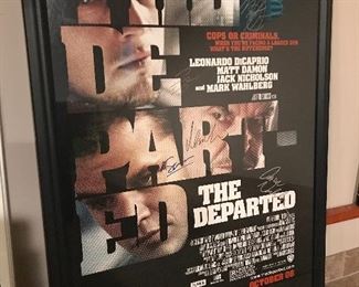 The Departed signed movie poster