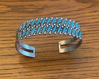 Sterling and turquoise bracelet