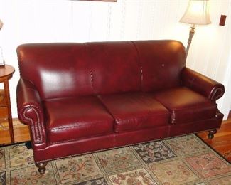 Pleather Chesterfield Style bradded Sofa