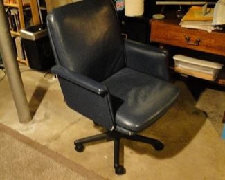 Blue office chair