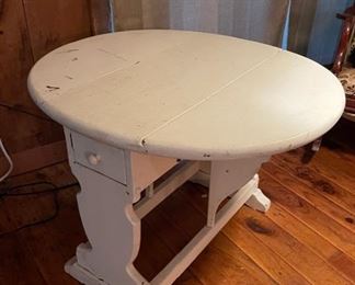 White vintage table