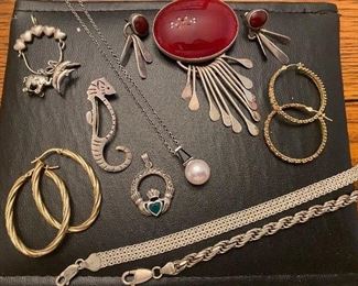 Sterling & 14k jewelry 