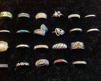 Sterling rings