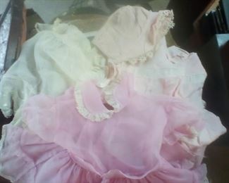 3 vintage baby dresses