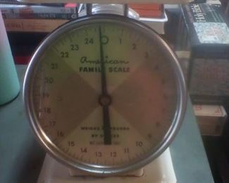Vintage American scales-white