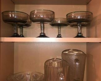 Margarita Glasses and Pitchers
Six (6) green glasses, two (2) pitchers and one (1) party bowl.