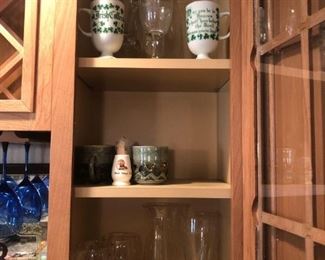 Assorted Glass Barware
Includes Irish coffee mugs, wine goblets, one (1) pilsner glass, one (1) pitcher and more.