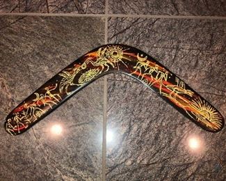 Wooden Boomerang
Decorative carved boomerang