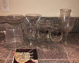 Assorted Glass Barware
Includes wine and beer glasses of various sizes.