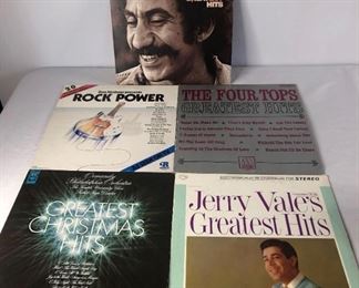 Greatest Hits Assorted Records
Five (5) records of various artists greatest hits. Including Jim Croce, Don Kirshner, The Four Tops, and others. Good condition.