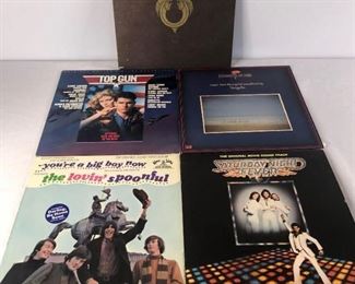 Movie and Broadway Soundtrack Records
Includes "Jesus Christ Superstar", "Chariots of Fire", "Saturday Night Fever", 'The Loving Spoonfuls", and "Top Gun"