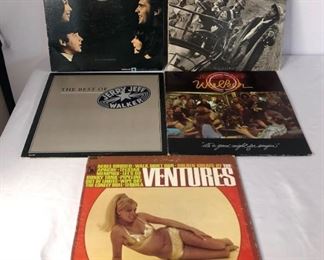Assorted Records
Five (5) assorted records including two (2) Jerry Jeff Walker, One (1) Spanky and Our Gang, One (1) Bitter End Singers, and one (1) Ventures. All in good condition.