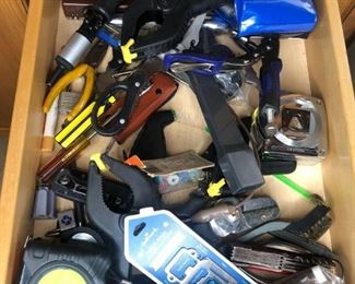 Tool Drawer
Tool drawer including clamps, tape measure, screwdrivers and more. Used condition.
