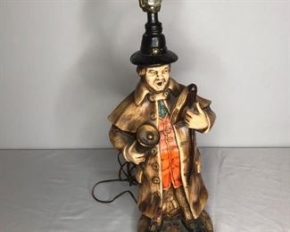 Decorative Lamp
Some scratches and chipping on the back of the lamp. In fair condition. Stands 23" tall.