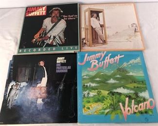 A Little Jimmy Buffett
Collection of four (4) Jimmy Buffett records: "You Had to Be There: Live", "Volcano", "Coconut Telegraph", and "One Particular Harbour".