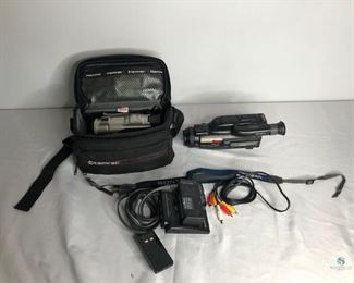Sony Handycam Video 8 and Samsung Digital Cam
Sony - Vintage video recorder with battery and charger. Untested, condition unknown. Samsung - comes with battery, but no charger. Untested, condition unknown. Also includes HEIWA tripod, model no. HS-518.