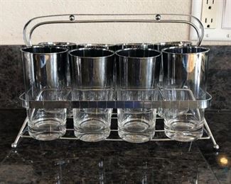 Silver Ombre Glasses
Set of eight (8). A few minor chips.