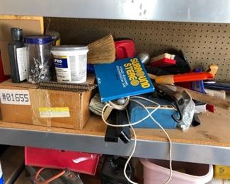 Various Garage Items
Garage items including nails, cleaning brushes, hammers and more. Items have been used and may need cleaned.