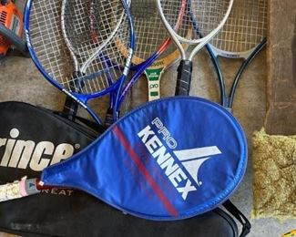 Tennis Rackets
Nine (9) assorted tennis rackets. Used condition.