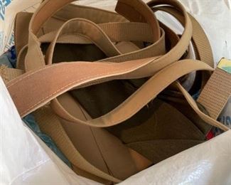 Military Clothing Items
Includes military belts and hats. Used condition, as seen in photos.