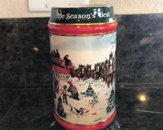 Christmas Dishes
Budweiser Stein, three (3) bowls, three (3) plates - 8" with minor chips and scratches, and more.