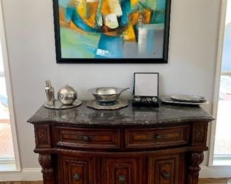 Stunning Fairmont Design Grande Estate Buffet with Marble Top