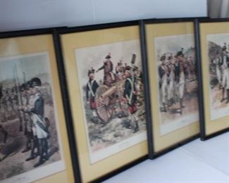 Revolutionary war set of prints