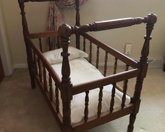 Antique baby crib