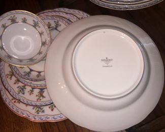 Beautiful set of Limoges Bernardaud china "Chateaubriand" Service for 12 plus